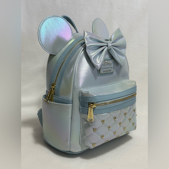 Disney Loungefly The Minnie Mouse Classic Series Mini Backpack - Iridescent Sky - Picture 6 of 12